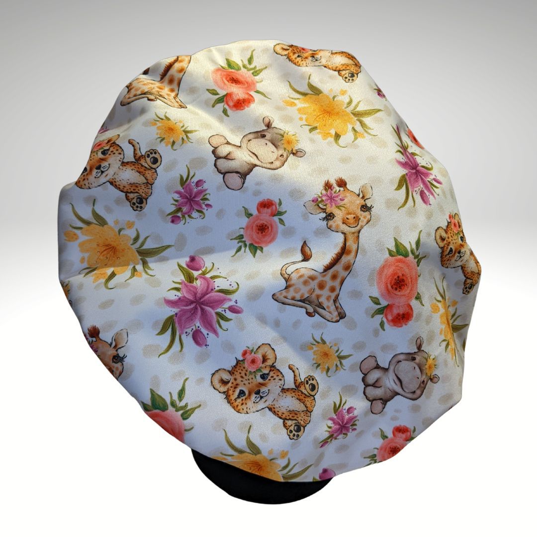 Animal-themed shower caps