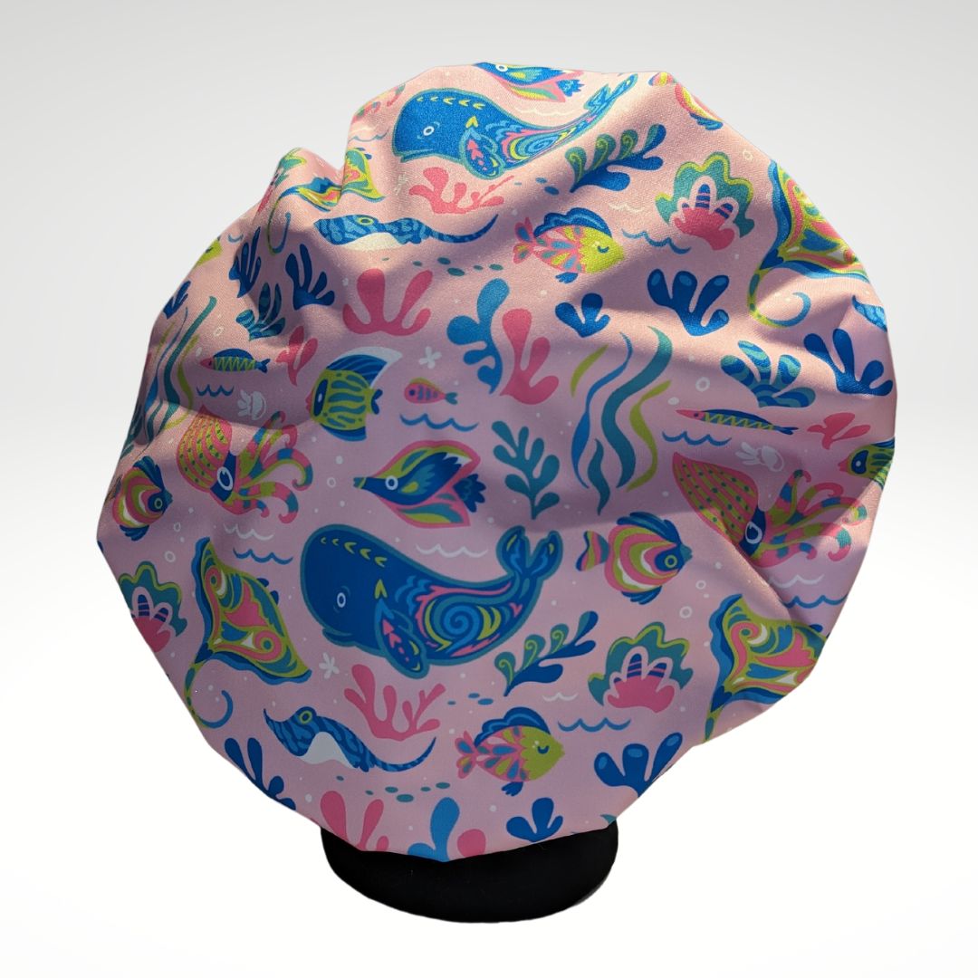 Animal-themed shower caps