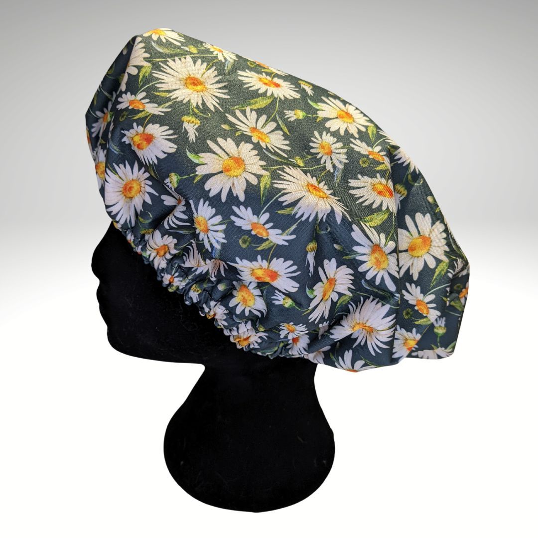 Floral shower caps