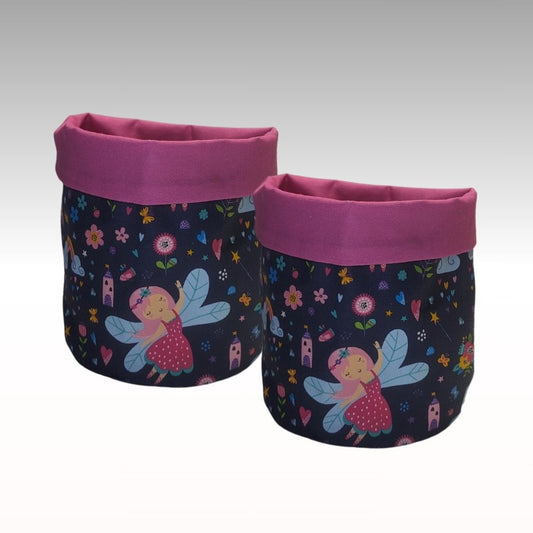Fairies fabric basket