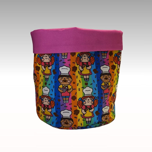 Kids in the kitchen fabric basket