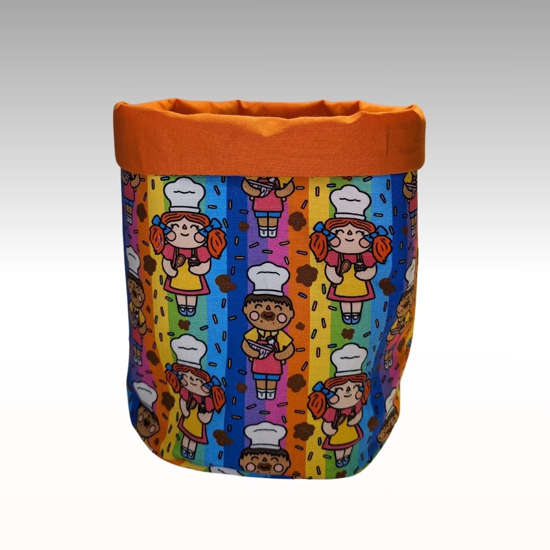 Kids in the kitchen fabric basket