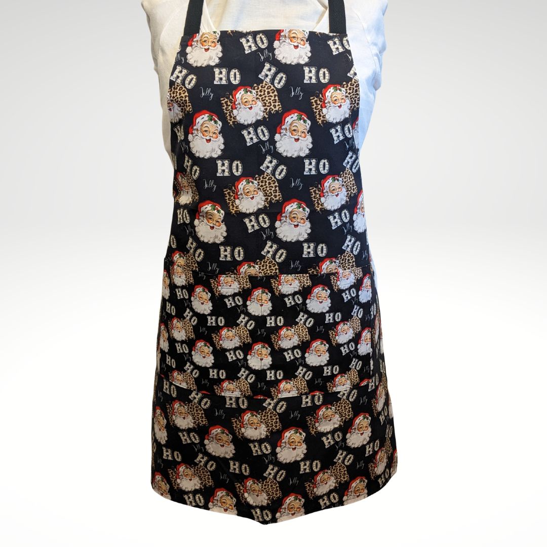 Leopard Santas apron