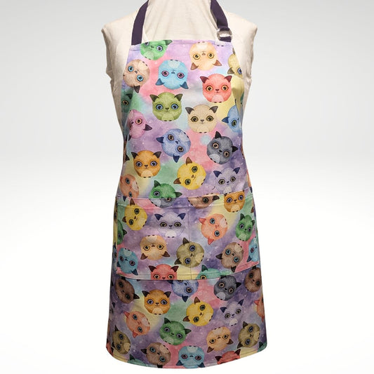 Pastel cats apron