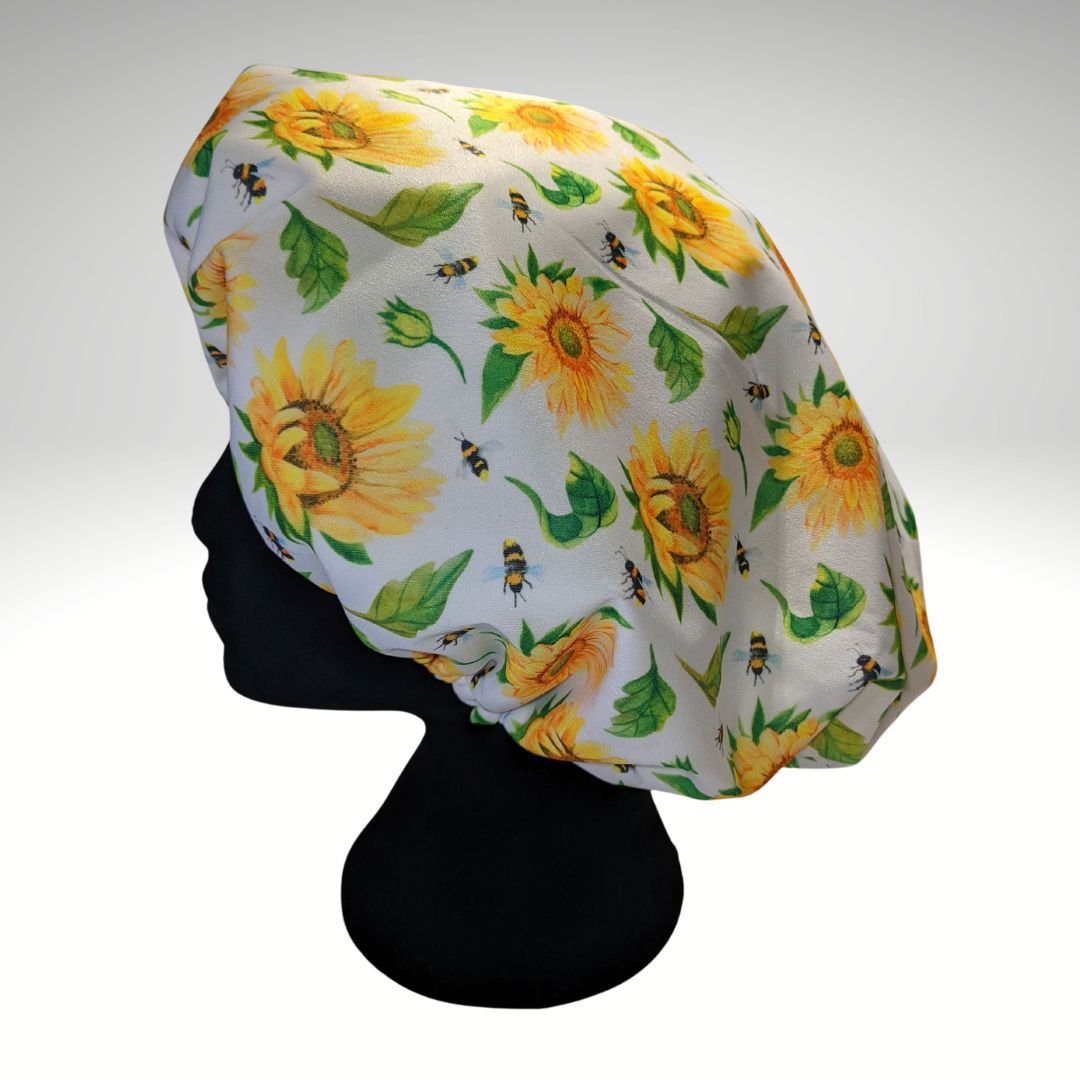 Floral shower caps