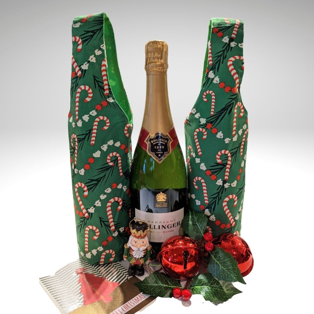 Christmas bottle bags