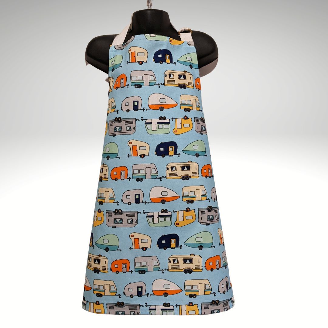 Carnival of caravans child's apron