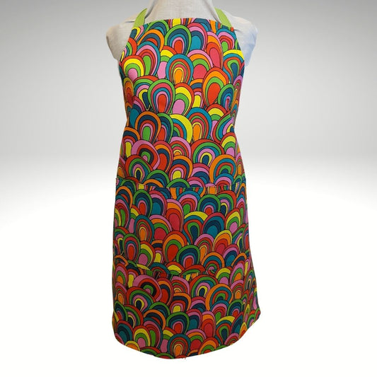 Colourful rainbows apron