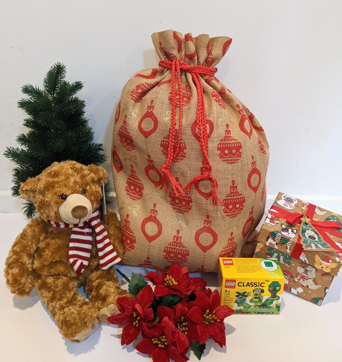 Hessian Santa sacks