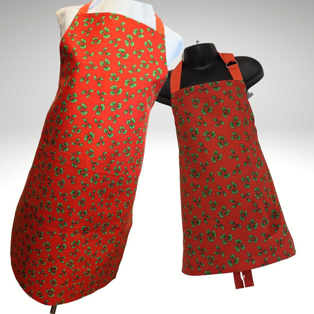 Me and mini me Christmas aprons