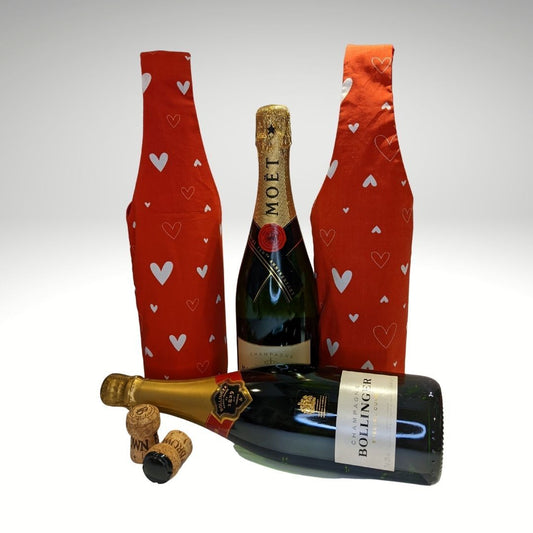 Valentines Day bottle bags