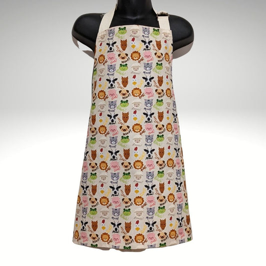 Chorus of animals child's apron