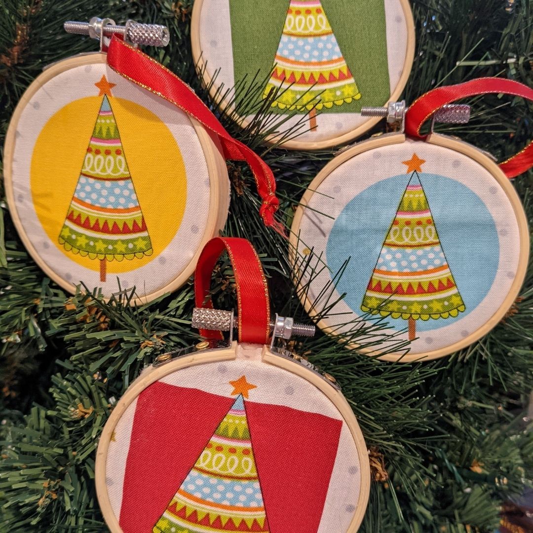 Hoop Christmas decorations