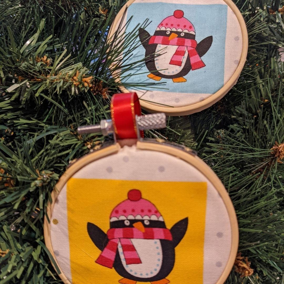 Hoop Christmas decorations