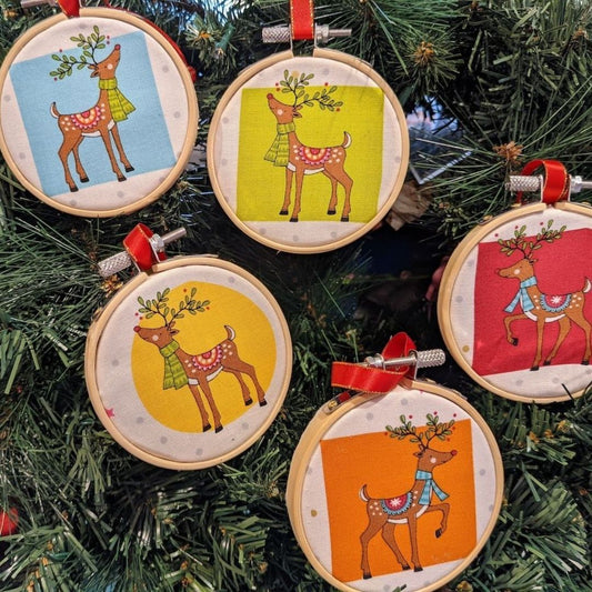 Hoop Christmas decorations