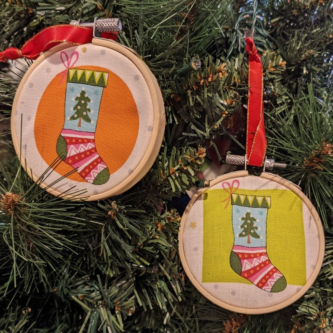 Hoop Christmas decorations