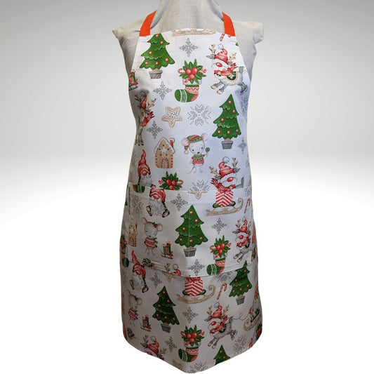 Christmas motifs apron