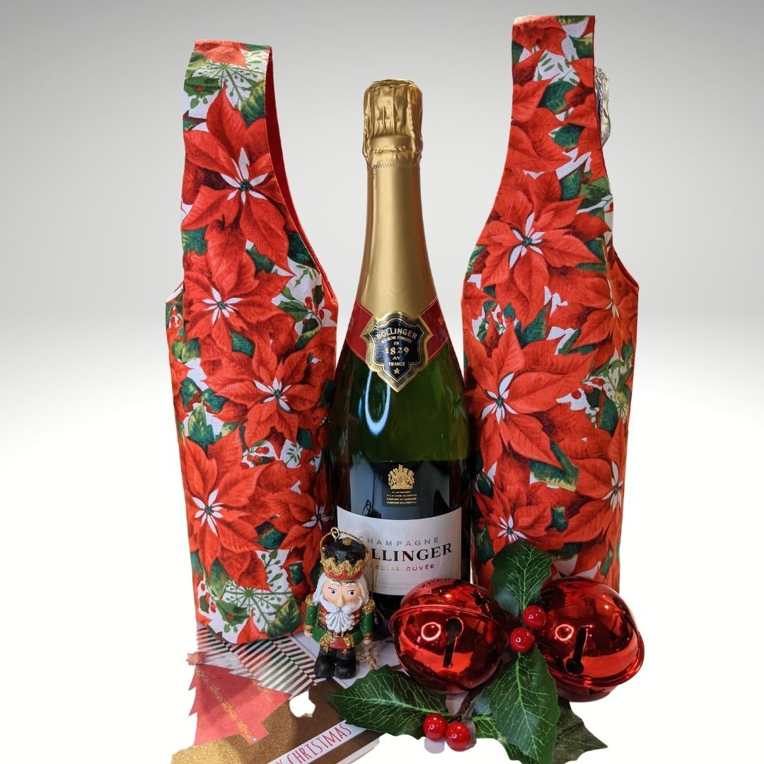 Christmas bottle bags